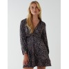 Wrap Bust Mini Shirt Dress