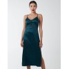 Jacquared Satin Slip Dress