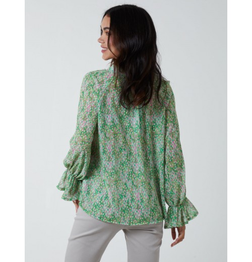 Chiffon Frill Blouse