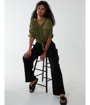 Wide Leg Cargo Trouser