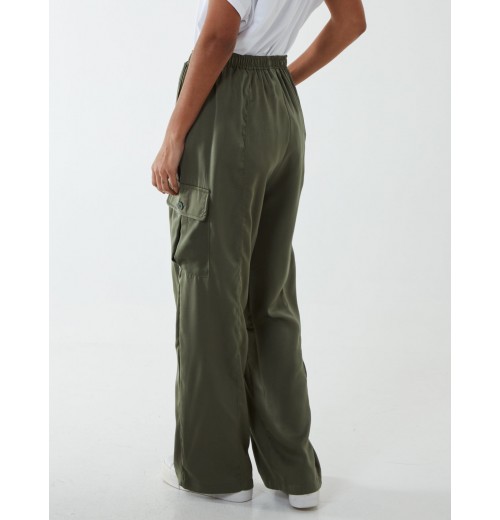 Wide Leg Cargo Trouser