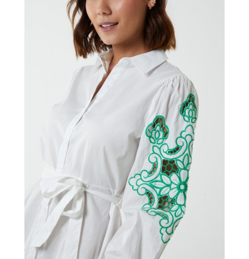 Embroidery Sleeve Cut Out Tunic