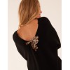 Leopard Bow Back Jumper