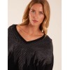 V Neck Diamante Jumper