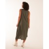 Linen A Line Midi Dress