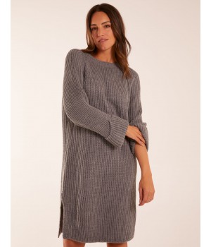 Knitted Ribbed Jumper Dress