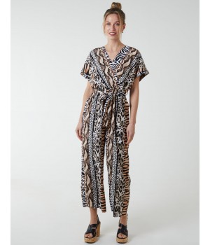 Multi Stripe Animal Jumpsuit