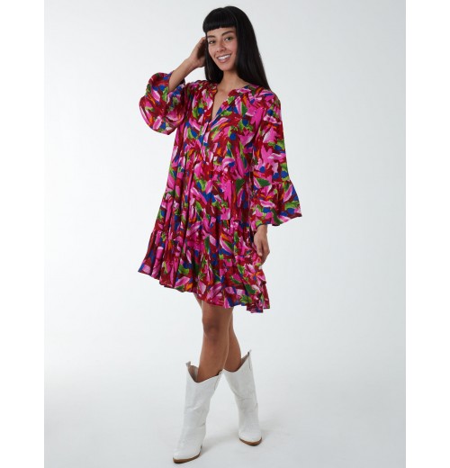 Tunic Tiered Smock Mini Dress