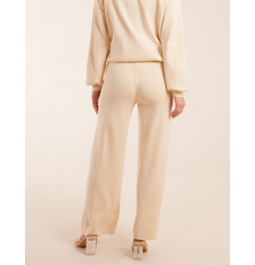 Diamante Knitted Flared Trousers