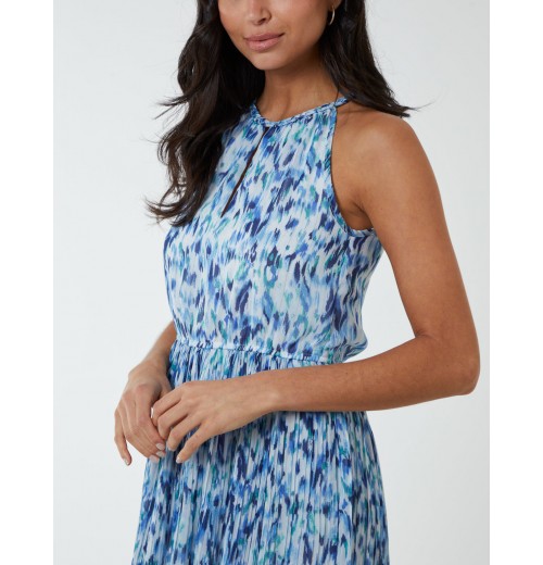 Halter Neck Midi Dress