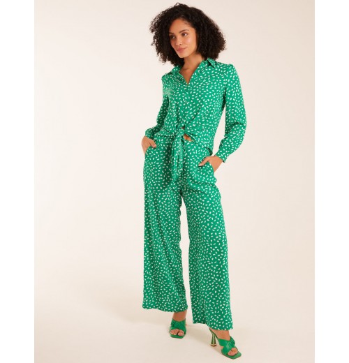 Polka Dot Oversized Shirt & Trouser Set