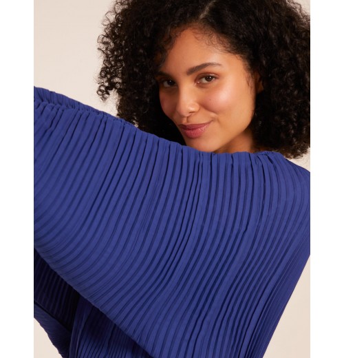 Long Sleeve Pleated Top